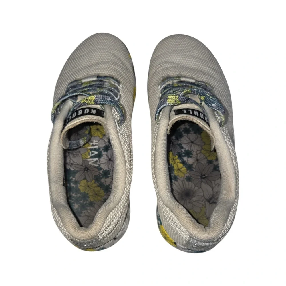 NOBULL Trainer Floral Print Gray SuperFabric Cross Training Shoes Womens 7